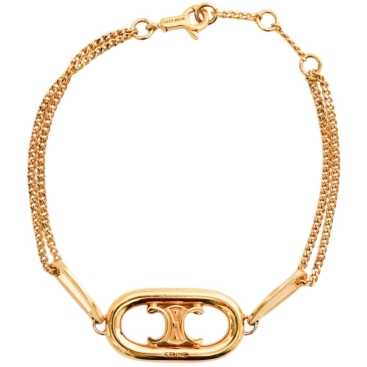 Vòng tay Celine Gold Tone Triomphe Suspended Bracelet