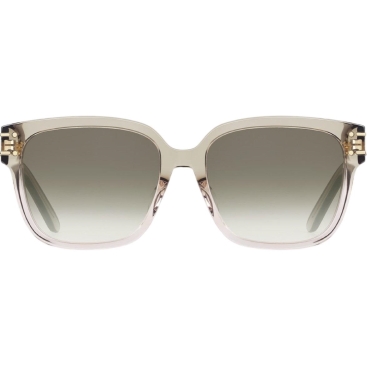 Kính Dior DiorSignature S7F Transparent Gradient Olive Green Square Sunglasses