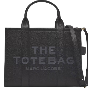 Túi Marc Jacobs The Leather Medium Tote Bag Black H004L01PF21