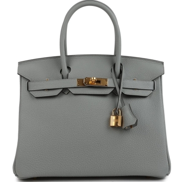 Túi Hermès Birkin 30 Bleu Glacier Togo Gold Hardware