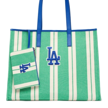 Túi MLB Ethnic Stripe Tote Bag LA Dodgers Mint 3AORL0323-07MTS