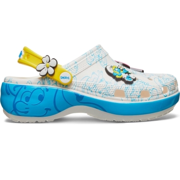 Giày Crocs Unisex Smurfs Platform Clog 210822-90H