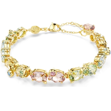 Vòng tay Swarovski Gema Bracelet Mixed Cuts Multicolored Gold-tone Plated 5705808