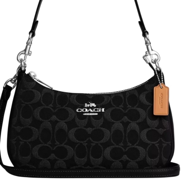 Túi Coach Teri Shoulder Bag In Signature Denim Black CDE43
