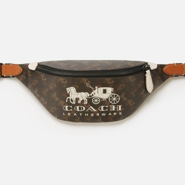Túi bao tử Coach Charter Belt Bag 7 With Horse And Carriage Print